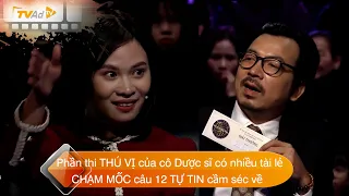 AI LÀ TRIỆU PHÚ | Phần thi THÚ VỊ của cô Dược sĩ có nhiều tài lẻ CHẠM MỐC câu 12 TỰ TIN cầm séc về