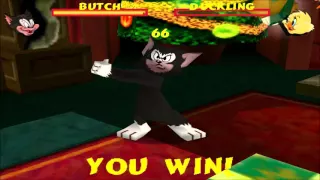 Tom and Jerry Fists of Furry - Butch vs. Duckling Fight Gameplay HD