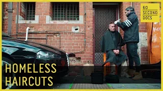 Homeless Haircuts | Nasir Sobhani, The Streets Barber // 60 Second Docs