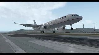 Short Clip: Toliss A321 Landing in Heraklion [XP11]