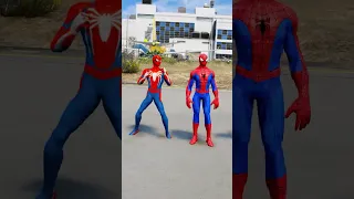 GTA V : RANDOM HULK VS SPIDERMAN SUPERHERO BATTLE 🔥 #shorts #gta5