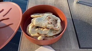 Cooking Naan in Roccbox Pizza Oven - Real Time