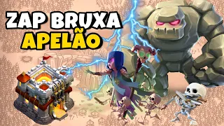 APRENDA DAR PT FÁCIL EM CV11 COM BRUXAS E RAIOS! Clash Of Clans