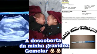 DESCOBRINDO GRAVIDEZ GEMELAR | TABELINHA FALHOU OU NÃO DEU CERTO ? + MINHA REAÇÃO 😱👶🏻👶🏻