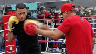 DAVID BENAVIDEZ LOOKING LIKE A MONSTER IN WORKOUT! DISPLAYING JAW DROPPING SPEED & POWER IN TRAINING