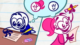 Pencilmate & Pencilmiss ☺ PENCILMATE'S BEST FRIENDS ☺ #friendship 💙 Cartoons 2020