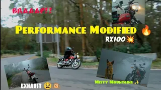 RX Performance Modified🔥 | Exhaust 💥 | Hills Station | Legendary Bike 😧 | RX100 | #2stroke