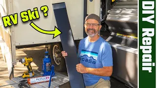 RV Slide Water Damage repaired with Duo Form Skis (RV Living) 4K