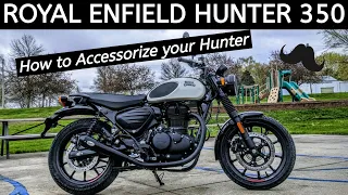 Royal Enfield Hunter - Accessories! All Dressed Up - Wahoo!