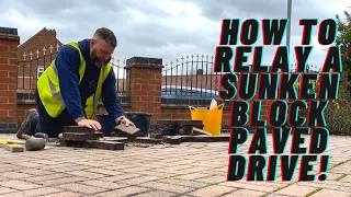 How To Re-lay A Sunken Block Paved Drive + A Quick Gate Installation!