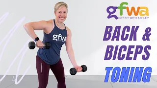 10-Minute Back & Biceps Toning Workout - NO REPEATS! Great for beginners!