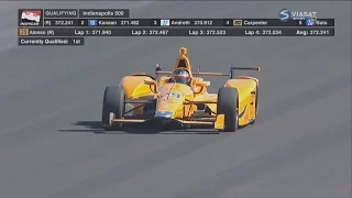 IndyCar Series 2017. Pole Day Indy 500. Fernando Alonso Run
