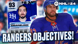 NEW YORK RANGERS WEEKLY OBJECTIVES IN NHL 24 HUT!