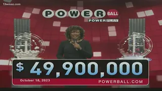 Powerball $49.9 million jackpot numbers: Oct. 18, 2023
