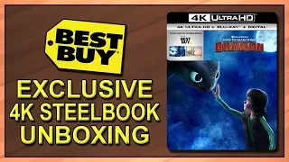 How to Train Your Dragon Best Buy Exclusive 4K+2D Blu-ray SteelBook Unboxing