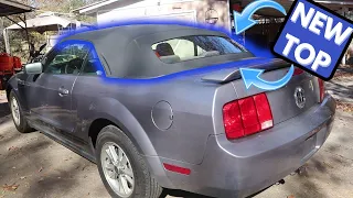 How to replace convertible top on a 05-14 ford mustang