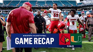 No. 10 Louisville CLINCHES Spot In ACC Title Game With Win Over Miami I Game Recap I CBS Sports