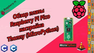 Обзор платы Raspberry Pi Pico RP2040, настройка Thonny IDE ( MicroPython )