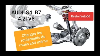 Audi S4 B7 4.2l V8 -- Comment changer les roulements de roues avant -- A4/B6 B7 - S4/B6 B7 - RS4