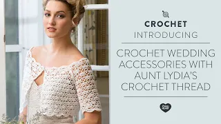 Exquisite Bridal Topper Free Crochet Pattern in Aunt Lydia’s Crochet Thread