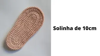 SOLINHA DE CROCHÊ - TAMANHO  10CM /74 PONTOS