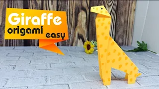 ORIGAMI GIRAFFE EASY | easy origami giraffe