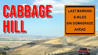 ROLLING DOWN CABBAGE HILL OREGON On Interstate 84 With a Heavy Load