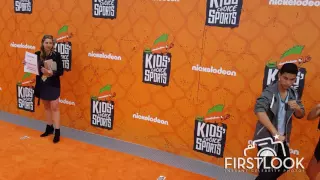 Davi Santos & Claire Blackwelder at the Nickelodeon Kid's Choice Sports Awards