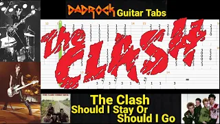 Should I Stay Or Should I Go - The Clash - Guitar + Bass TABS Lesson