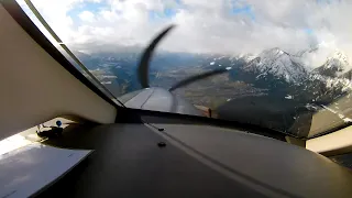 Cockpit View - Approach and Landing in Innsbruck Airport (INN/LOWI)