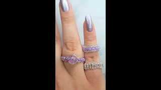 Beaded Ring 💍 DIY Jewelry  👉🏻 Slower Version on my Channel #shorts