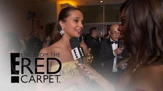 Alicia Vikander Thrilled Over Oscars 2016 Win | Live from the Red Carpet | E! News