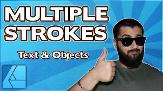 The AMAZING Magic of Multiple Strokes in Affinity Designer - WITH TEXT as well!!
