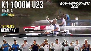 k1 1000m FINAL A | U23 World Championships Montemor | WAYkVlogs