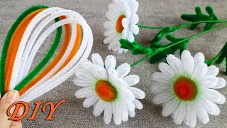 🌼Chamomile Pipe Cleaners🌼How to make flowers Pipe Cleaners