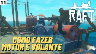 Como FAZER MOTOR e VOLANTE para o BARCO no RAFT - #11