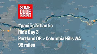 “Seven Mile Hill” near The Dalles was no joke! And that headwind... #pacific2atlantic Day 3