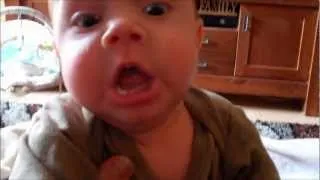 Cute Baby Can't Sneeze - Funny!