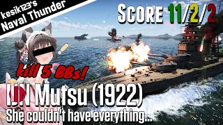 [War Thunder Naval] She couldn't have everything...｜IJN Mutsu (1922)：Nagato Class Battleship｜2K QHD