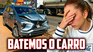 SOFREMOS UM ACIDENTE DE CARRO NA VIAGEM