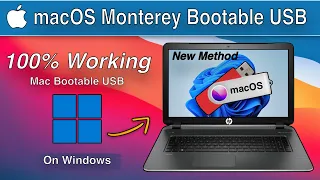 How to Create macOS Monterey Bootable USB Drive on Windows |  100% Working  |  Absolutely New Method