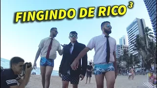 ME FINGI DE RICO COM DOIS SEGURANÇAS NA PRAIA