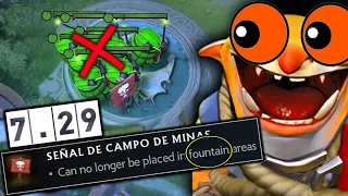 RIP Fountain Farming Strat!! 7.29 Patch Techies Bully Enemy in *New Map Jungle*
