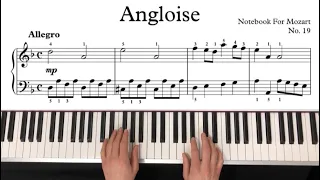 ABRSM grade 3 exam piano pieces 2021&2022  A:5 L.Mozart -Angloise (from Notebook for Wolfgang)