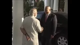 Frank Bainimarama, Prime Minister of Fiji meets PM Narendra Modi in New Delhi May 19, 2016