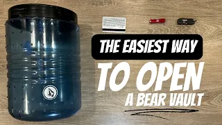 Easy Way to Open a Bear Vault
