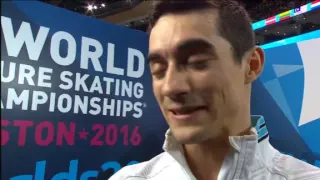 2016 Worlds Javier Fernandez FS Interview CBC