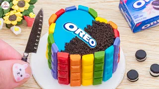 Amazing Rainbow Oreo Cake🌈1000+ Miniature Rainbow Cake Recipe🌞Best Of Rainbow Cake Ideas