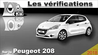 Peugeot 208: vérifications et sécurité routière