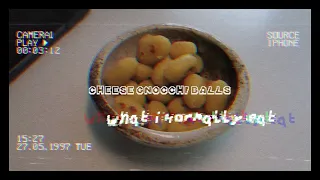 [TW: ED] what i "normally" eat | energy bar recipe | choc, pasta, and dumplings